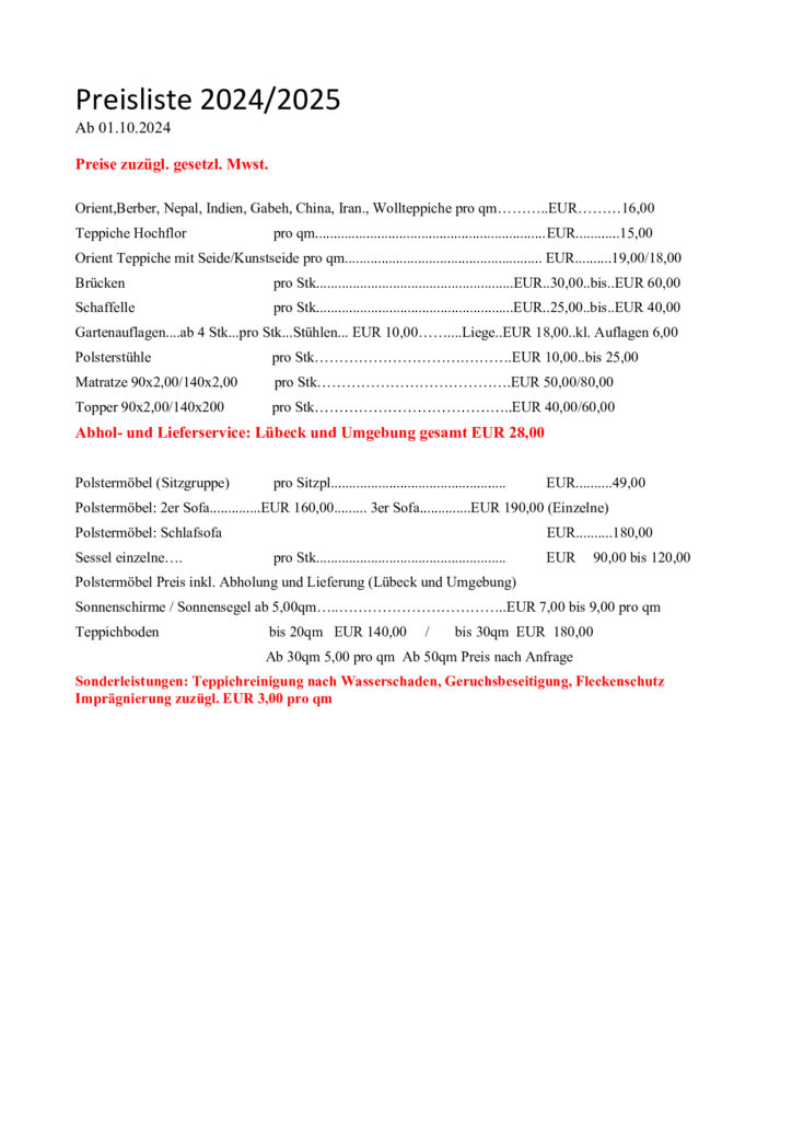 Teppich- und Polstermöbelreinigung Hackenberg Christian